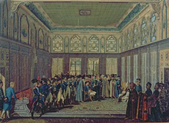 Réception du général Aubert-Dubayet par le grand vizir du sultan à Constantinople, 1796-97